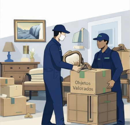 Objetos valorados para descontar del presupuesto